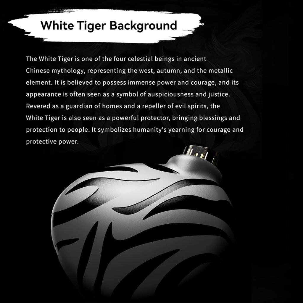 TRN White Tiger Hybrid Dual Dynamic Driver + Planar Diaphragm IEM