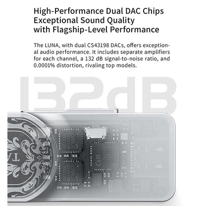 Tanchjim Luna Protable DAC & Amp Dual DAC Chipset