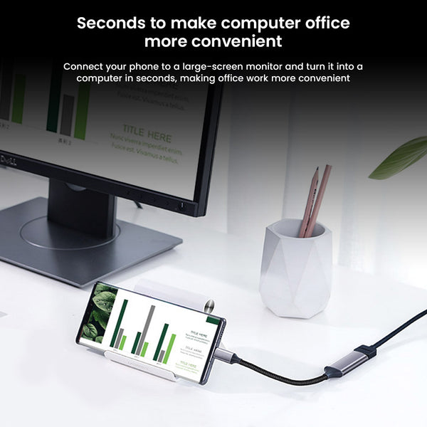 TECPHILE - Type-C to 1000Mbps Ethernet Adapter (18CM) - 3