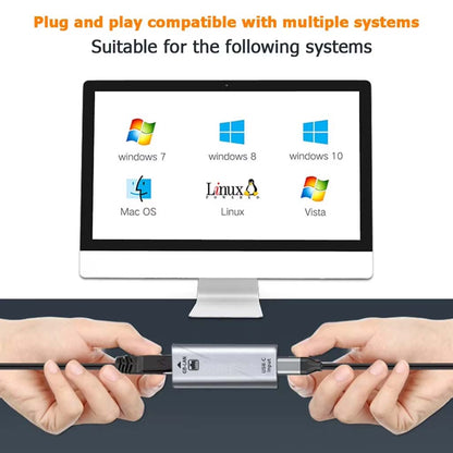 TECPHILE Adapter supports multiple systems including Windows, Mac OS, and Linux with plug-and-play functionality.