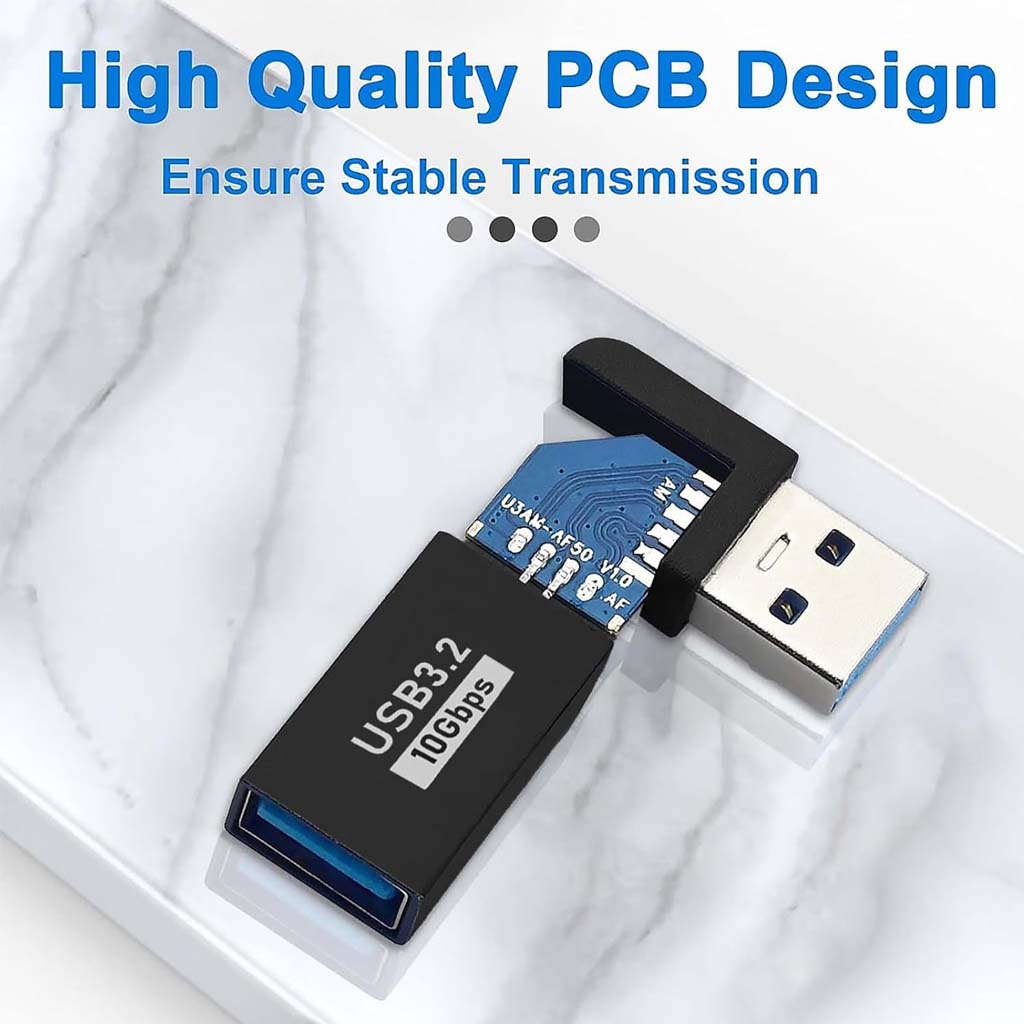 TECPHILE USB 3.2 OTG Adapter with high-quality PCB design ensures stable transmission and reliable performance for all USB devices.