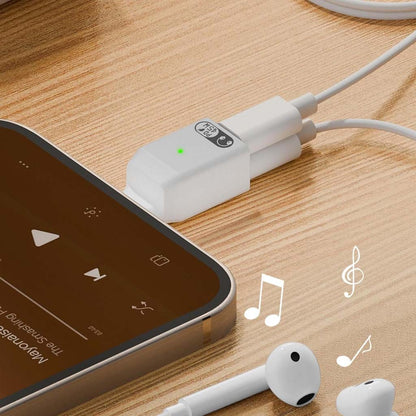 TECPHILE- 2-in-1 Type-C to Lightning Headphone Adapter with 45W Fast Charging