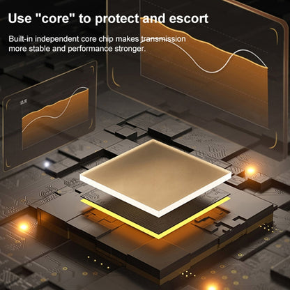 TECPHILE Lightning Adapter features built-in core chip for stable transmission. Ensures strong performance and device protection.