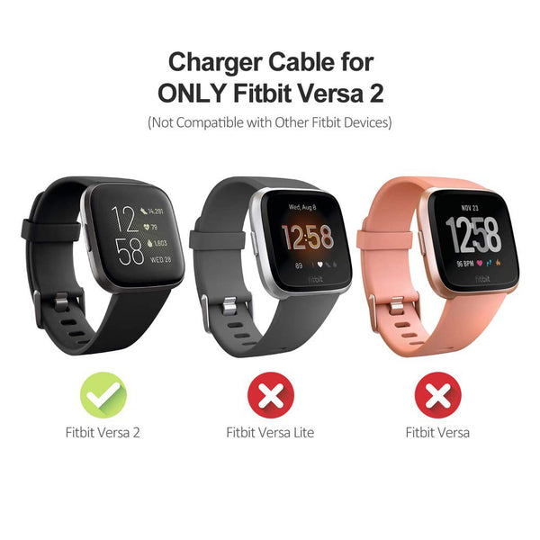 TECPHILE - Charger Dock Cable Compatible Versa 2 Smartwatch - 6