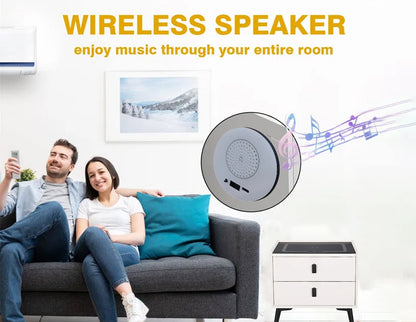 TECPHILE - Smart Side Table with Wireless Charging Station (Nightstand)