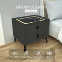 TECPHILE - Smart Side Table with Wireless Charging Station (Nightstand) - 14