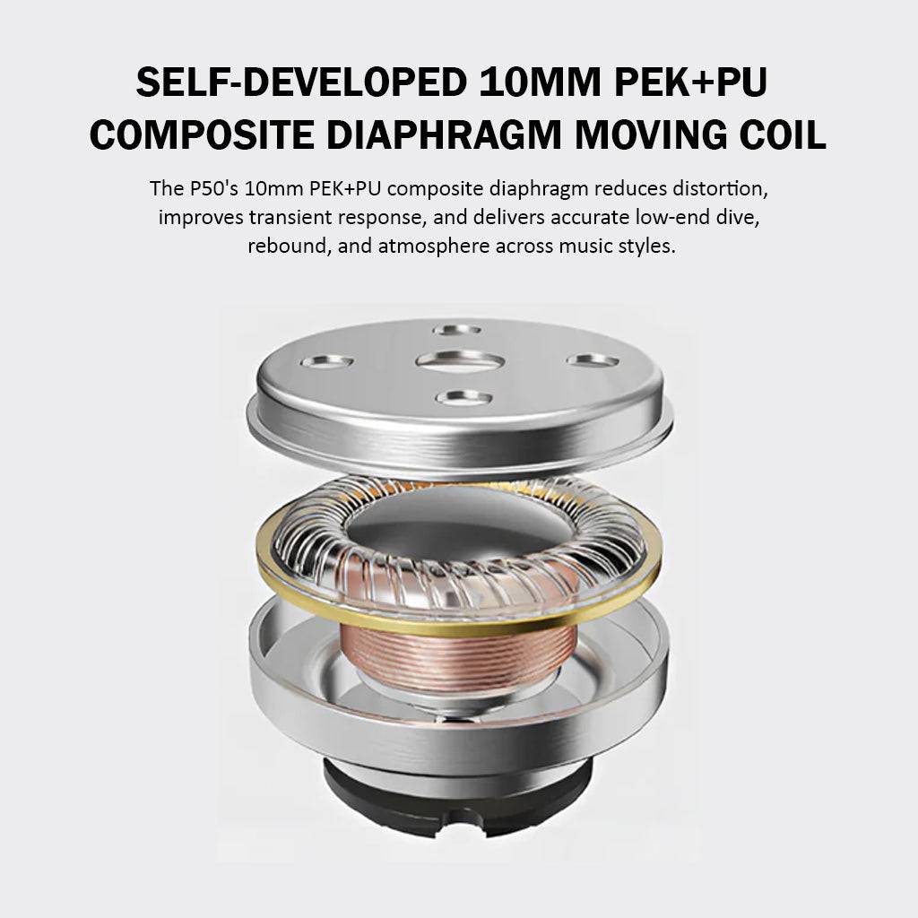 The EPZ P50 Hybrid IEM has Self-Developed Dynamic Driver
