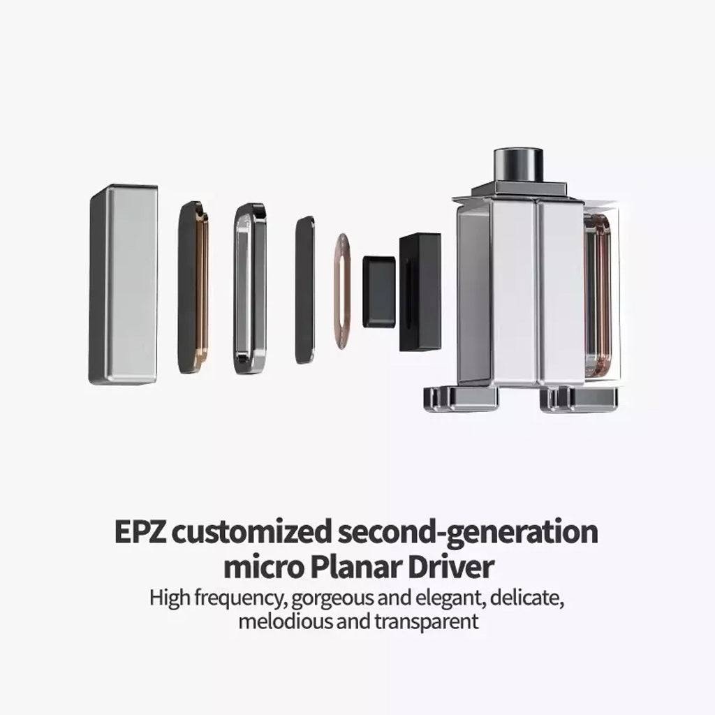The EPZ P50 Hybrid IEM has Micro Planar Driver