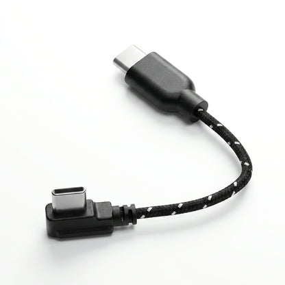 TimeEar - USB C to USB C OTG Mini Cable (L-Shaped to Straight)