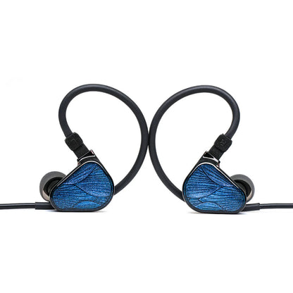 Truthear x Crinacle Zero: Blue2 IEMs with over-ear cable routing for secure fit and enhanced comfort during extended listening sessions.