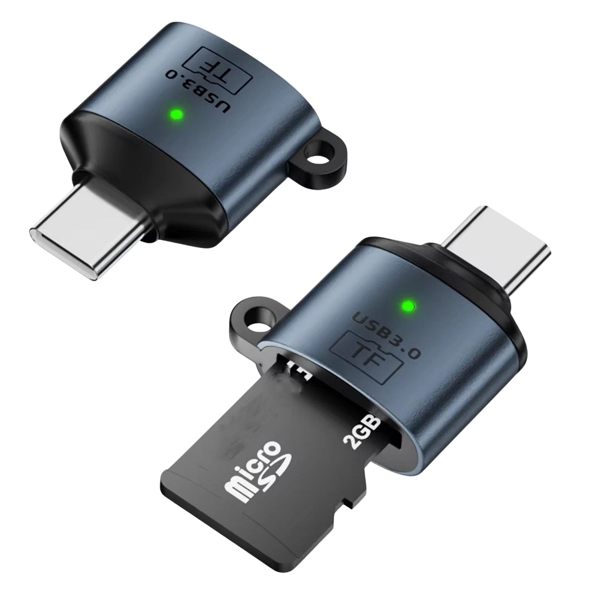 TECPHILE Type C to MicroSD Card Reader OTG Adapter with with USB 3.0 Super Speed