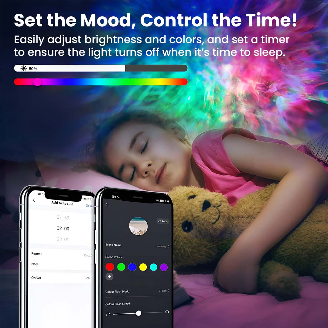 SK20 Wifi Smart Nebula Galaxy Star Light Projector, App & Voice Control