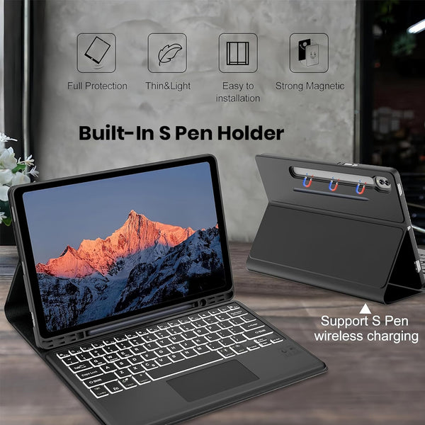 X620 Keyboard Case for Samsung Galaxy Tab S10 FE+ 13.1” - 10