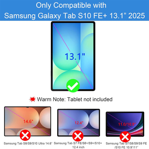 X620 Keyboard Case for Samsung Galaxy Tab S10 FE+ 13.1” - 0