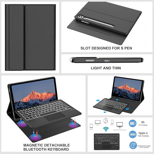 X620 Keyboard Case for Samsung Galaxy Tab S10 FE+ 13.1” - 7