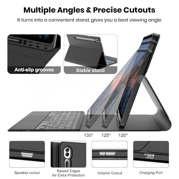 X620 Keyboard Case for Samsung Galaxy Tab S10 FE+ 13.1” - 9