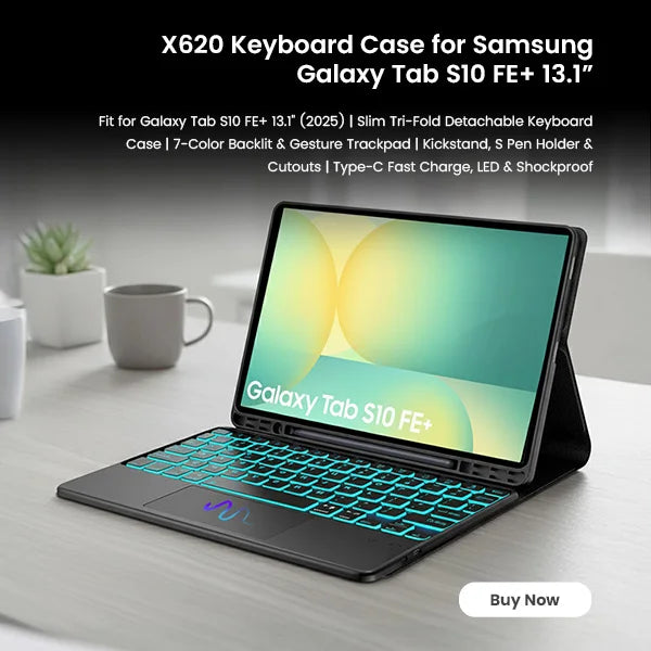 Keyboard Case for Samsung Galaxy Tab S10 FE+ 13.1