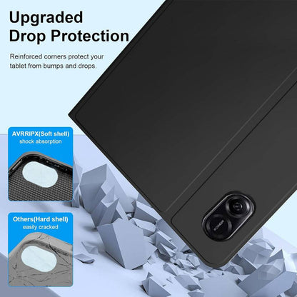 Upgraded drop protection with reinforced corners and soft shell shock absorption in TECPHILE RY812 keyboard case for Honor Pad 8.