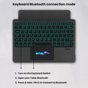 YJ-S9+ Bluetooth keyboard case for  Samsung Galaxy S9 Plus/ S9 FE Plus 12.4” - 4