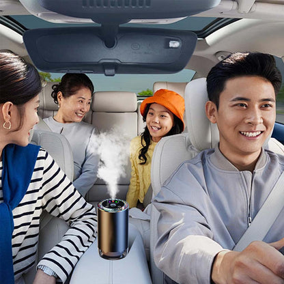 Z11-B Car Air Freshener Diffuser in use inside a family car, providing a pleasant and fresh atmosphere for passengers.