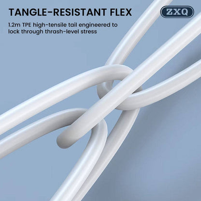 ZXQ - A13 Versatile Wired Earphone has Tangle-Free Cable