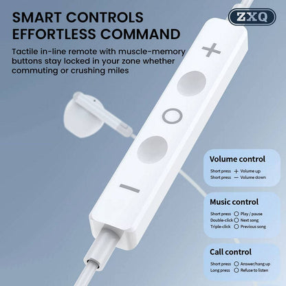 ZXQ - A13 Versatile Wired Earphone with Smart Controls