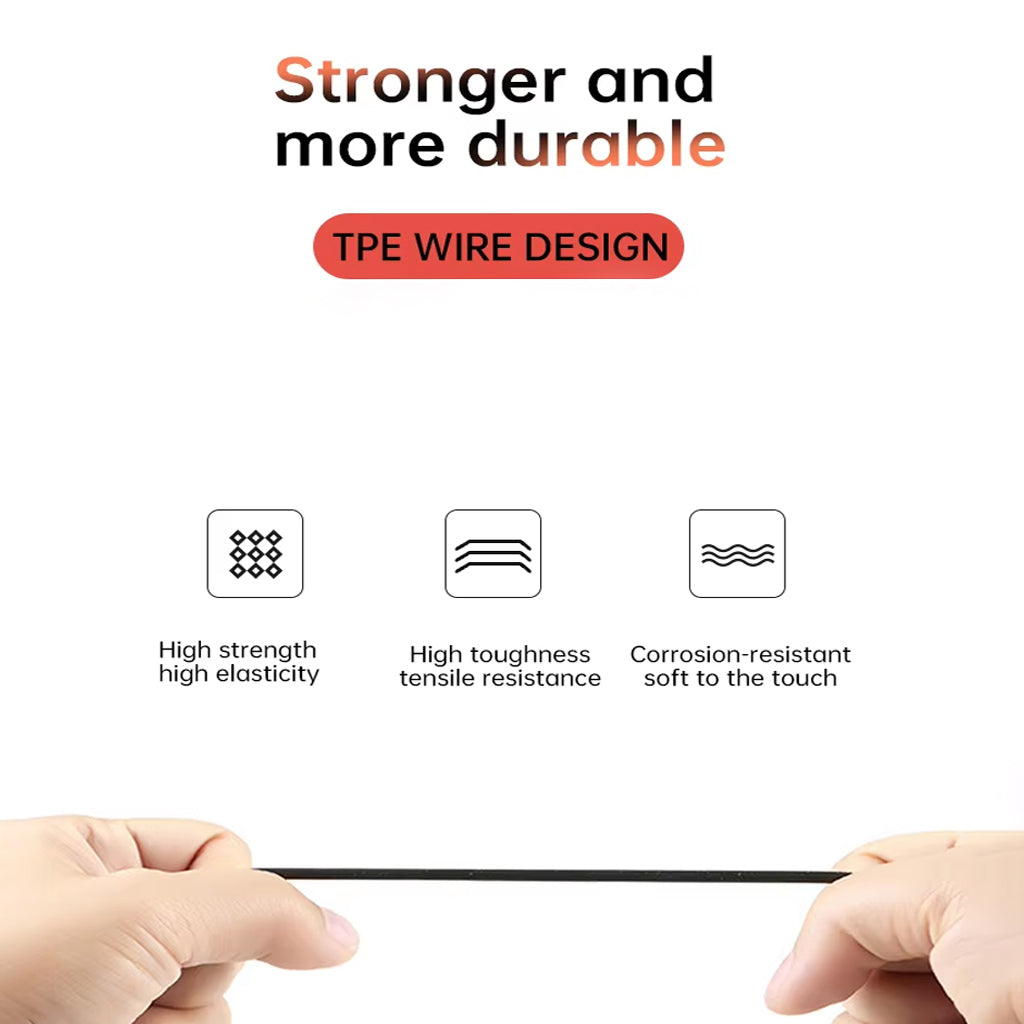 ZXQ A2 Wired Earphone has TPE Cable Design 