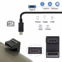 TECPHILE U-Shaped Type-C 3.1 Female to USB-A Male Adapter - 4