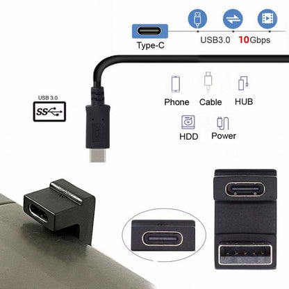 TECPHILE USB 3.1 Adapter enables 10Gbps data transfer and power delivery via USB-C to USB-A connection, ideal for phones, hubs, and HDDs.