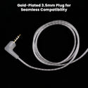 AUDIOCULAR - RC1 Silver-Plated Replacement Cable for KZ IEMs - 6