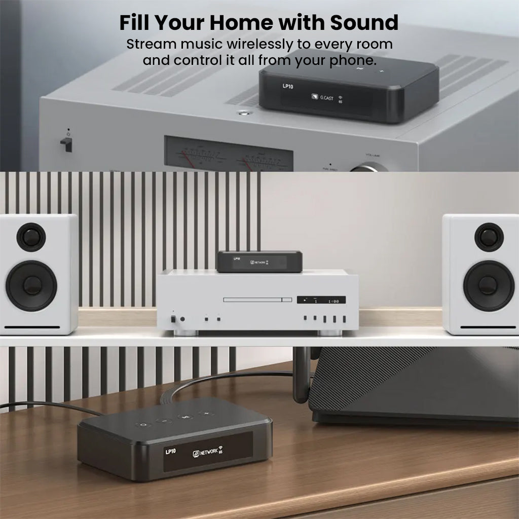 Arylic - LP10 Wireless Music Streamer with AirPlay 2, Multiroom Stereo