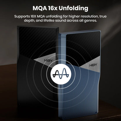 HiBy R6 Pro II supports MQA 16x unfolding for high-resolution, lifelike sound reproduction across all music genres.