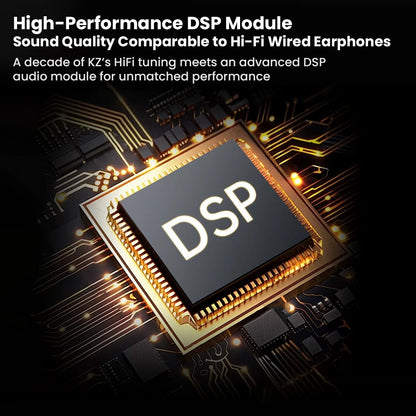 High-performance DSP module inside KZ Sora V5.4 TWS Earbuds, delivering sound quality comparable to HiFi wired earphones.