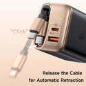 Mcdodo- 40W PD GaN Charger with Type-C Retractable Cable - 11