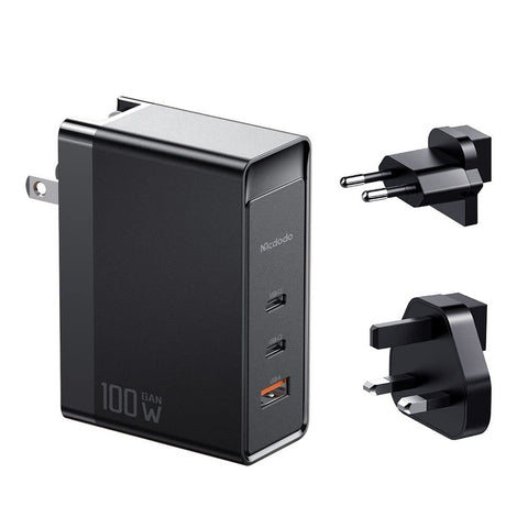 MCDODO- 100W Gan Charger with EU, UK plugs (CH-8101 Pro)