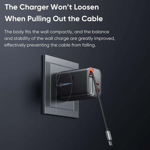 Mcdodo- 67W PD GaN Charger with Type-C Retractable Cable - 0