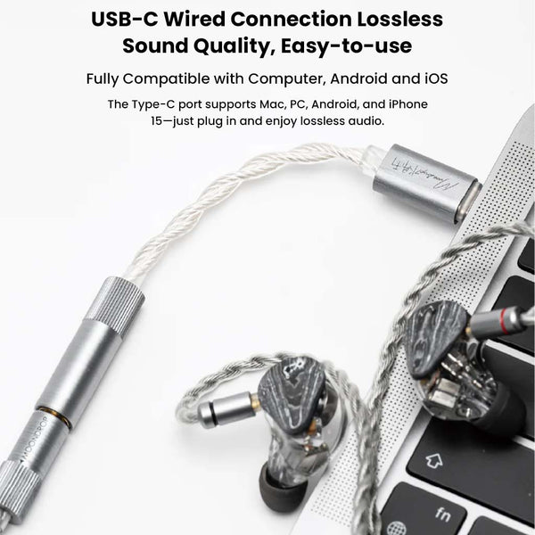 MOONDROP- ECHO-B USB-C to 4.4mm DSP Version Portable DAC & AMP - 7