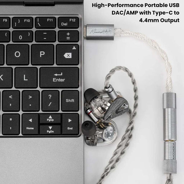 MOONDROP- ECHO-B USB-C to 4.4mm DSP Version Portable DAC & AMP - 8