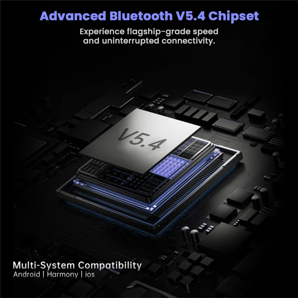 ND Pulsar TWS powered by advanced Bluetooth V5.4 chipset for seamless multi-system compatibility and low-latency audio.