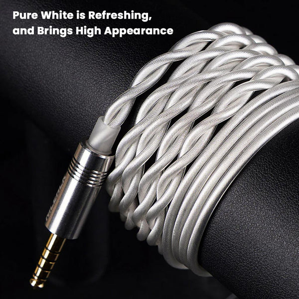 NICEHCK SnowCat Silver Plated OCC Upgrade Cable for IEM - 4