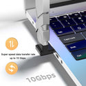 TECPHILE U-Shaped Type-C 3.1 Male to USB-A Female Adapter - 2