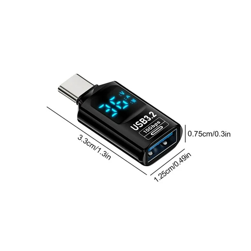 Tecphile CA101 display Adapter Black CF USB A Male MEASURMENTS