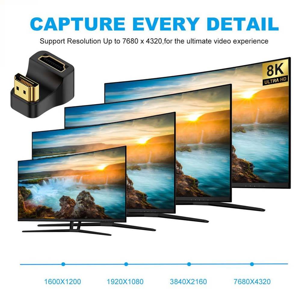 Tecphile CA124 Reverse A8k16 Adapter Black HDMI HDF capture very detail