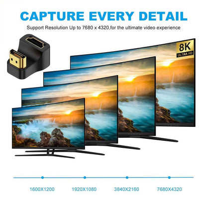 Tecphile CA124 Reverse A8k16 Adapter Black HDMI HDF capture very detail