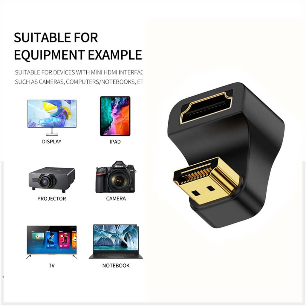 Tecphile CA124 Reverse A8k16 Adapter Black HDMI HDF suitable for  every equipment 
