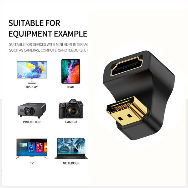 TECPHILE – U Shape HDMI to HDMI 8K Adapter - 7