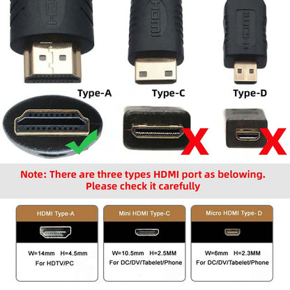 Tecphile CA124 Reverse A8k16  Adapter Black HDMI HDF type-A