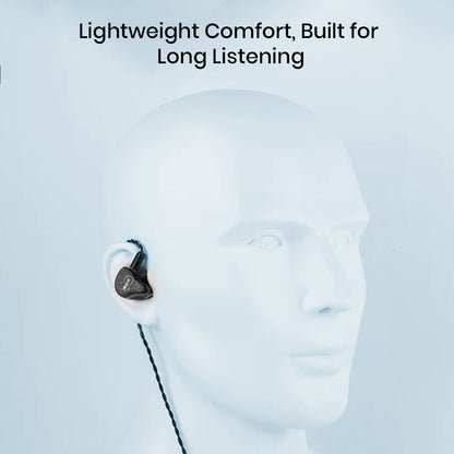 ZiiGaat Lush IEM Black NoMic 3.5mm lightweight design