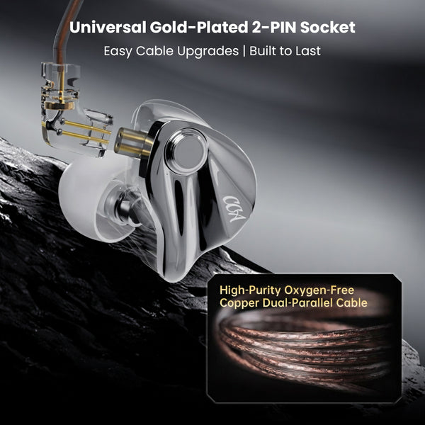 CCA- Xyrra Hybrid 10mm DD + 1 BA Driver Gaming IEM - 9