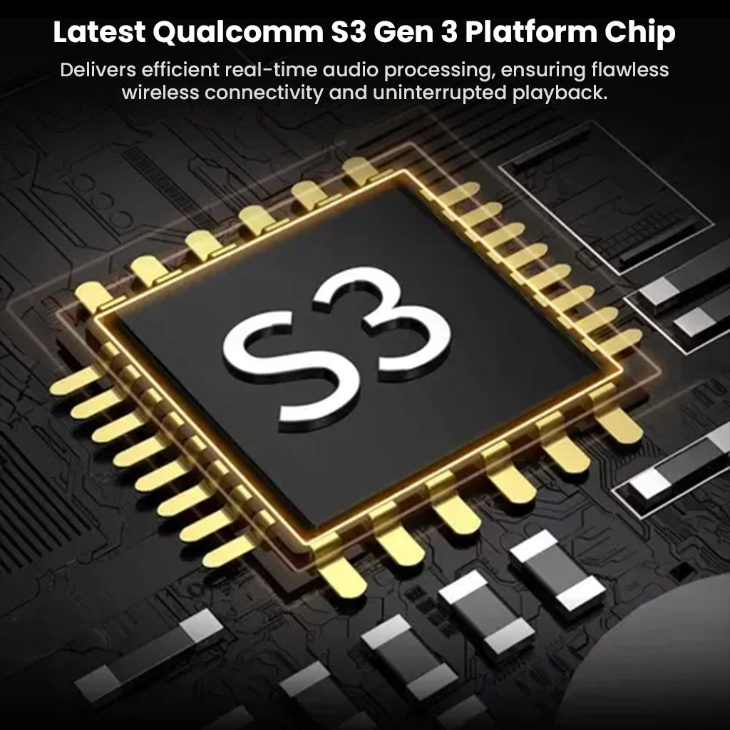 Qualcomm S3 Gen 3 chip in KZ AE01 PRO enables real-time audio processing and seamless wireless connectivity for uninterrupted playback.